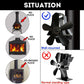 High Temp 5-blade Heat Powered Stove Fan for Fireplaces - Bronze