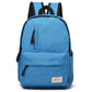 Multi-Function Canvas Laptop Backpack - Fits 15.6 Macbook Samsung Sony Dell Alienware Chuwi Asus Hp - 42X29X13Cm - Baby Blue