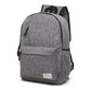 Multi-Function Canvas Laptop Backpack - Fits 15.6 Macbook Samsung Sony Dell Alienware Chuwi Asus Hp - 42X29X13Cm - Baby Blue