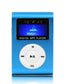 Lcd Mp3 Player With Tf / Micro Sd Slot & Metal Clip - Baby Blue