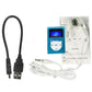Lcd Mp3 Player With Tf / Micro Sd Slot & Metal Clip - Baby Blue