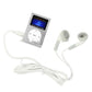 Lcd Mp3 Player With Tf / Micro Sd Slot & Metal Clip - Baby Blue