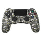 Wireless Bluetooth Game Controller for Ps4 with Dual Vibration and Light Strip - Green Eye Skull