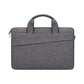 Portable Laptop Tablet Bag - 15.4 Inch Double Side Pockets Soft Handle Oxford Cloth - Navy Blue