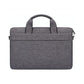 Portable Laptop Tablet Bag - 15.4 Inch Double Side Pockets Soft Handle Oxford Cloth - Navy Blue
