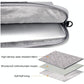 Portable Laptop Tablet Bag - 15.4 Inch Double Side Pockets Soft Handle Oxford Cloth - Navy Blue