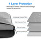 14-15 Inch Laptop Sleeve Briefcase For Macbook Samsung Thinkpad Sony Dell Alienware Chuwi Asus Hp - Navy Blue