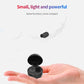 Wireless Bluetooth Earphones - Space Capsule Shape with Magnetic Charging Box & Lanyard - White