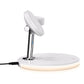 15W 3 In 1 Magnetic Wireless Charger For Phones Watches And Airpods With Led Light - White