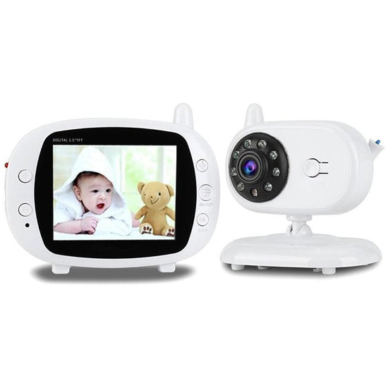 Wireless Baby Monitor With 3.5 Lcd 2.4Ghz Night Vision 2-Way Talk