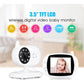 Wireless Baby Monitor With 3.5 Lcd 2.4Ghz Night Vision 2-Way Talk