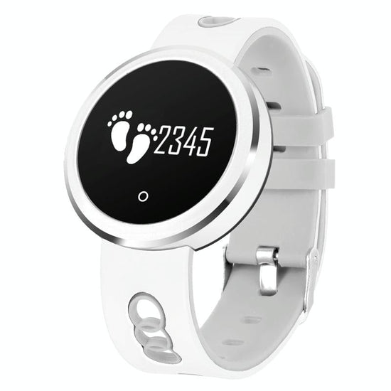 0.95 Inch Hd Oled Screen Display Bluetooth Smart Bracelet Ip68 Waterproof Support Pedometer / Sedentary Reminder / Heart Rate Monitor / Sleep Monitor Compatible With Android And Ios Phones - White