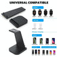 3 In 1 Foldable Charging Stand For Iphones Apple Watch And Airpods - White