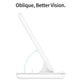 3 In 1 Magnetic Wireless Charger With Touch Ring Light - White