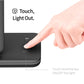 3 In 1 Magnetic Wireless Charger With Touch Ring Light - White