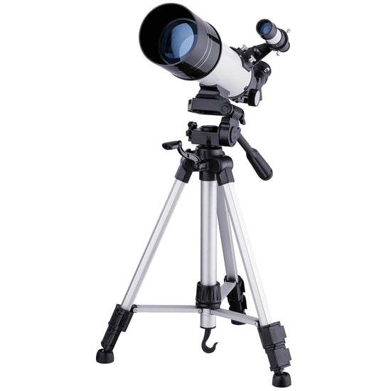 High Definition Astronomical Telescope with Tripod and Phone Clip - White