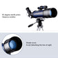 High Definition Astronomical Telescope with Tripod and Phone Clip - White