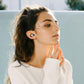 Wireless Bluetooth 5.0 Earphones - Binaural Stereo Automatic Pairing - White