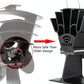 Eco-friendly Heat Powered Stove Fan for Wood / Gas / Pellet Stoves - White
