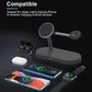 15W 5 In 1 Magnetic Wireless Charger For Iphone 12 & Apple Watch & Airpods - White