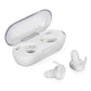 Waterproof Touch Wireless Bluetooth Earphones + Charging Box - White