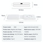 Foldable Dual Wireless Charger For Phones Iwatch Airpods - White