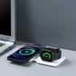 Foldable Dual Wireless Charger For Phones Iwatch Airpods - White