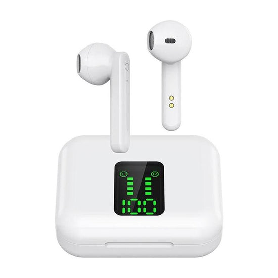 Wireless Bluetooth Earphones With Charging Box & Led Display