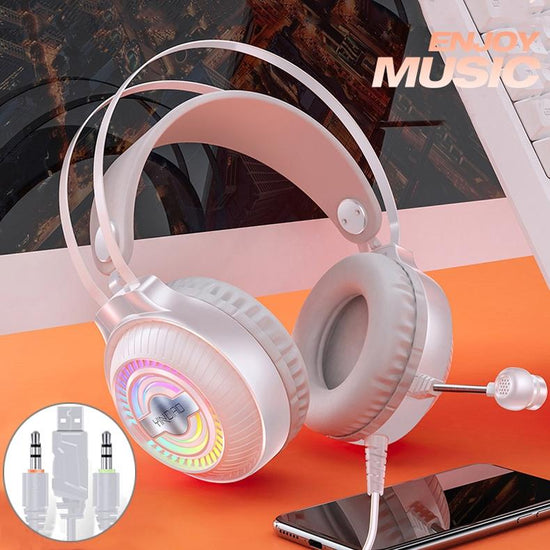 Q4 Wired Gaming Headset With Mic Dual 3.5Mm + Usb - White