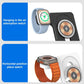 15W 5 In 1 Foldable Magnetic Wireless Charger With Night Light - White