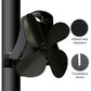 4-Blade Heat Powered Fireplace Stove Fan - Aluminum