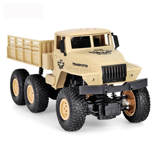 2.4ghz 4ch Remote Control Dongfeng 7 Six-wheeled Armor Truck Toy - Yellow