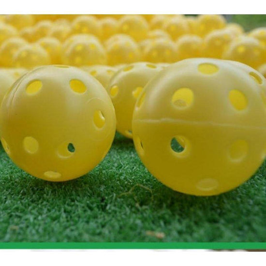 10-Piece Indoor Golf Exercise Hollow Balls - Available - Yellow