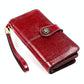3556 Large Capacity Long Multi-function Anti-magnetic Rfid Wallet Clutch for Women with Card Slots - Yellow