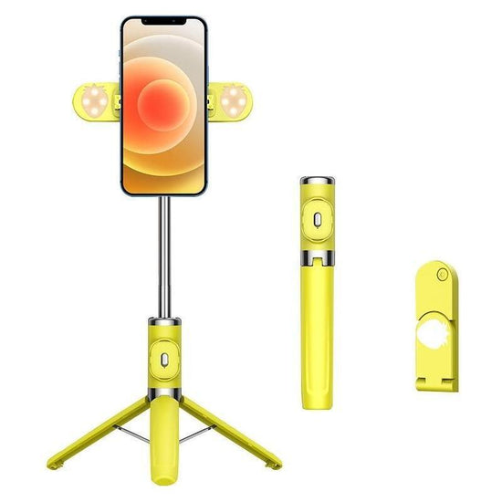 Bluetooth Remote Selfie Stick With Dual Fill Light And Tripod