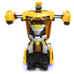 Remote-controlled Deformable Toy Car - 4 Channels - Yellow