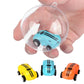 360 Degree Rotary Mini Laser Pocket Car Racing Toy - Yellow