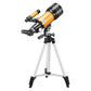 Stargazing Telescope For High-Definition Astronomical Viewing - Black / Yellow