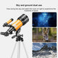 Stargazing Telescope For High-Definition Astronomical Viewing - Black / Yellow