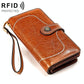 Women Rfid Wallet with Card Slots - Compact Design - Brown