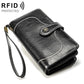 Women Rfid Wallet with Card Slots - Compact Design - Brown