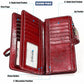 Women Rfid Wallet with Card Slots - Compact Design - Brown