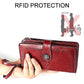 Women Rfid Wallet with Card Slots - Compact Design - Brown