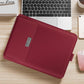 Universal 4-In-1 Laptop Bag Set Waterproof Pu Leather Handle Stand Pen Holder Winders Mouse & Charger Bags - 13 / 14 Inch - Brown