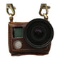 Genuine Leather Protective Case For Gopro Hero4 With Litchi Texture And Sling
