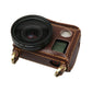 Genuine Leather Protective Case For Gopro Hero4 With Litchi Texture And Sling