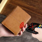 Oilskin Leather Rfid Change Purse - Brown - Brown
