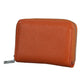 Anti-magnetic Rfid Leather Zip Wallet - Zipper Closure - Brown