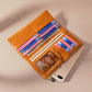 Oilskin Leather Rfid Zip Wallet - Brown - Brown
