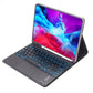 Detachable Bluetooth Keyboard Tablet Case For Ipad Pro 11 With Touchpad Pen Slot & Backlight - Plain Texture - Light Purple